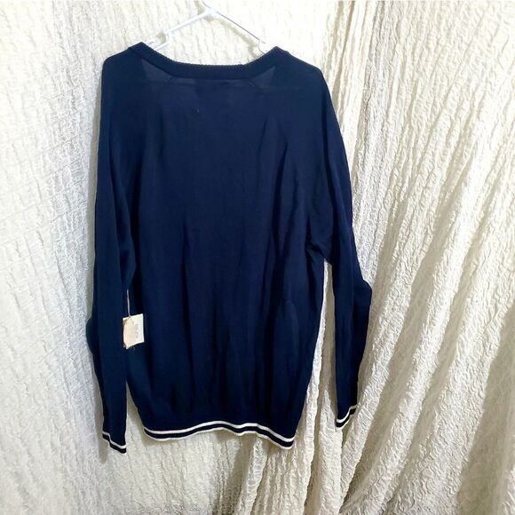 Five Four Nick Wooster Navy Men's Cardigan Sweater Size XL - Picture 6 of 10
